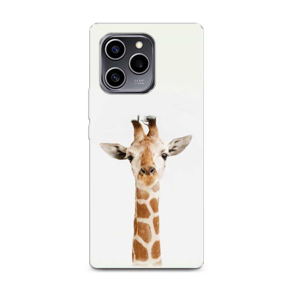 

Чехол на Honor 60 SE "Любопытный жираф", Бежевый;коричневый, 6108050-1