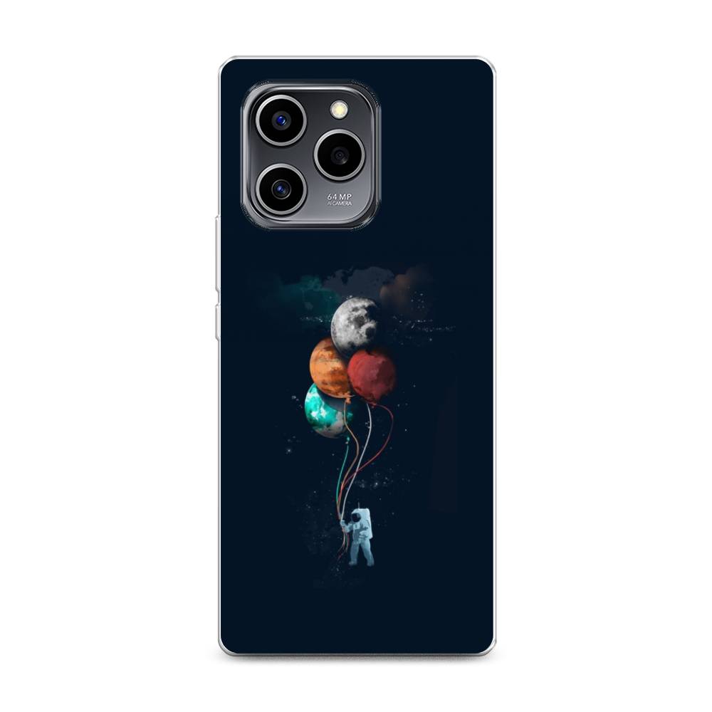

Чехол на Honor 60 SE "Космонавт с шариками", Разноцветный, 6108050-4