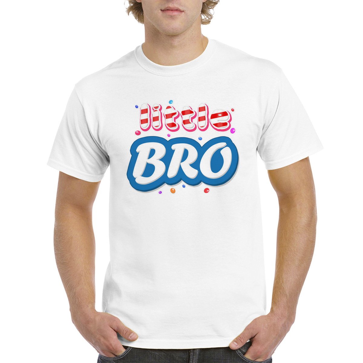 

Футболка CoolPodarok Прикол. Little bro. Маленький брат, Белый, M0151630