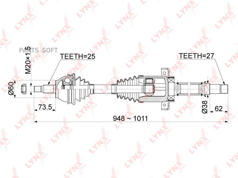 

Cd-1079 Привод В Сборе Lynxauto LYNXauto CD-1079