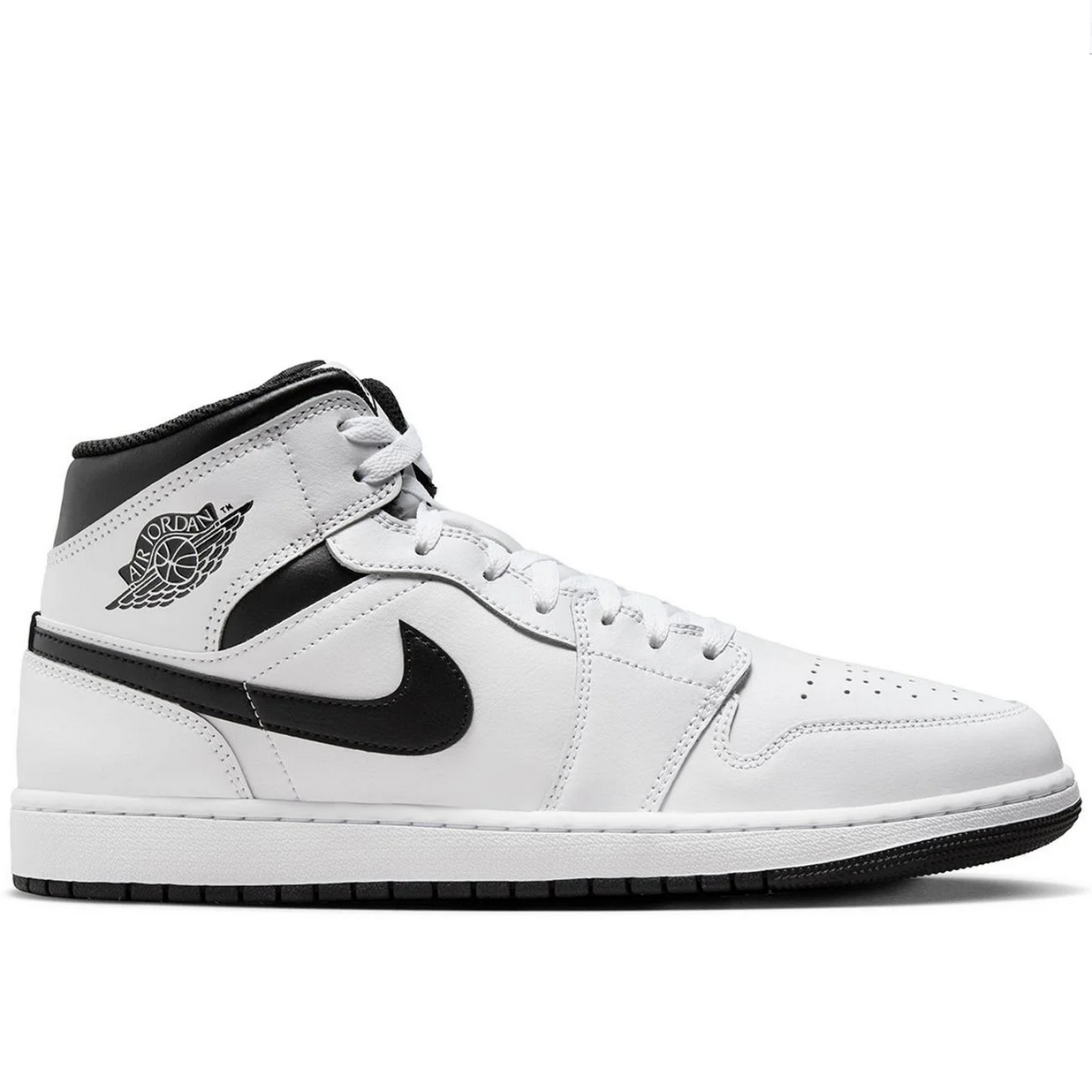 

Кеды унисекс Jordan 1 Mid белые 11 US, Белый, 1 Mid