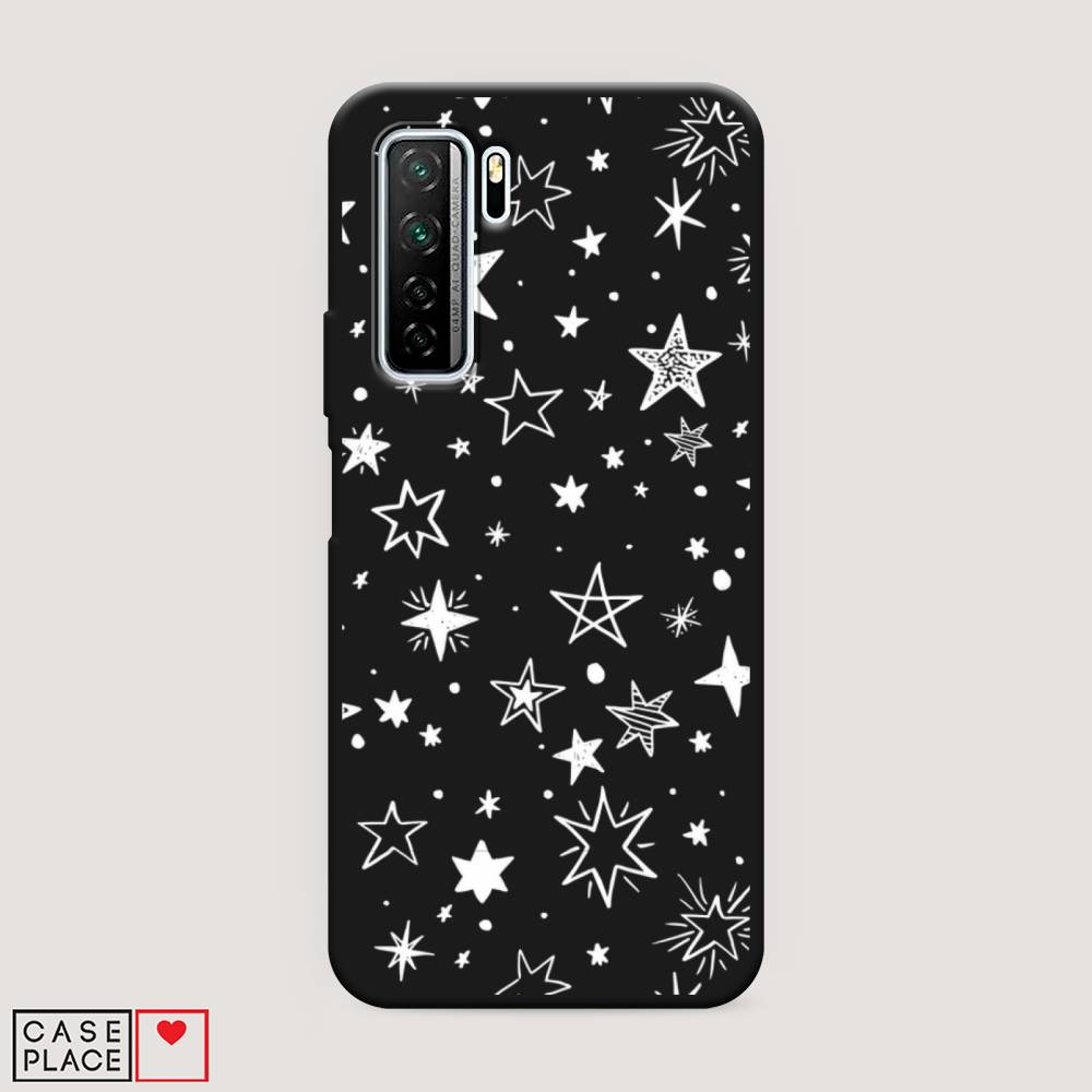 

Чехол Awog на Huawei Nova 7 SE "Звездочки графика белая", Прозрачный;белый, 6102952-1