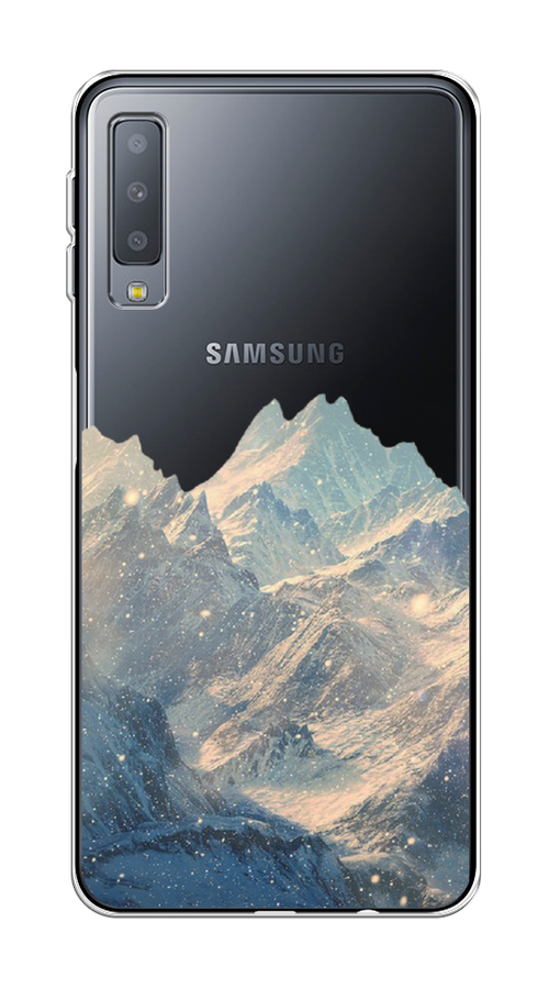 

Чехол Awog на Samsung Galaxy A7 2018 "Горы арт 2", Серый, 26750-10