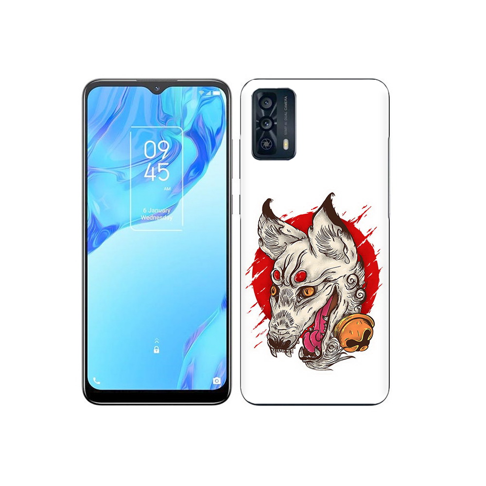 

Чехол MyPads Tocco для TCL 20B страшная собака, Прозрачный, Tocco