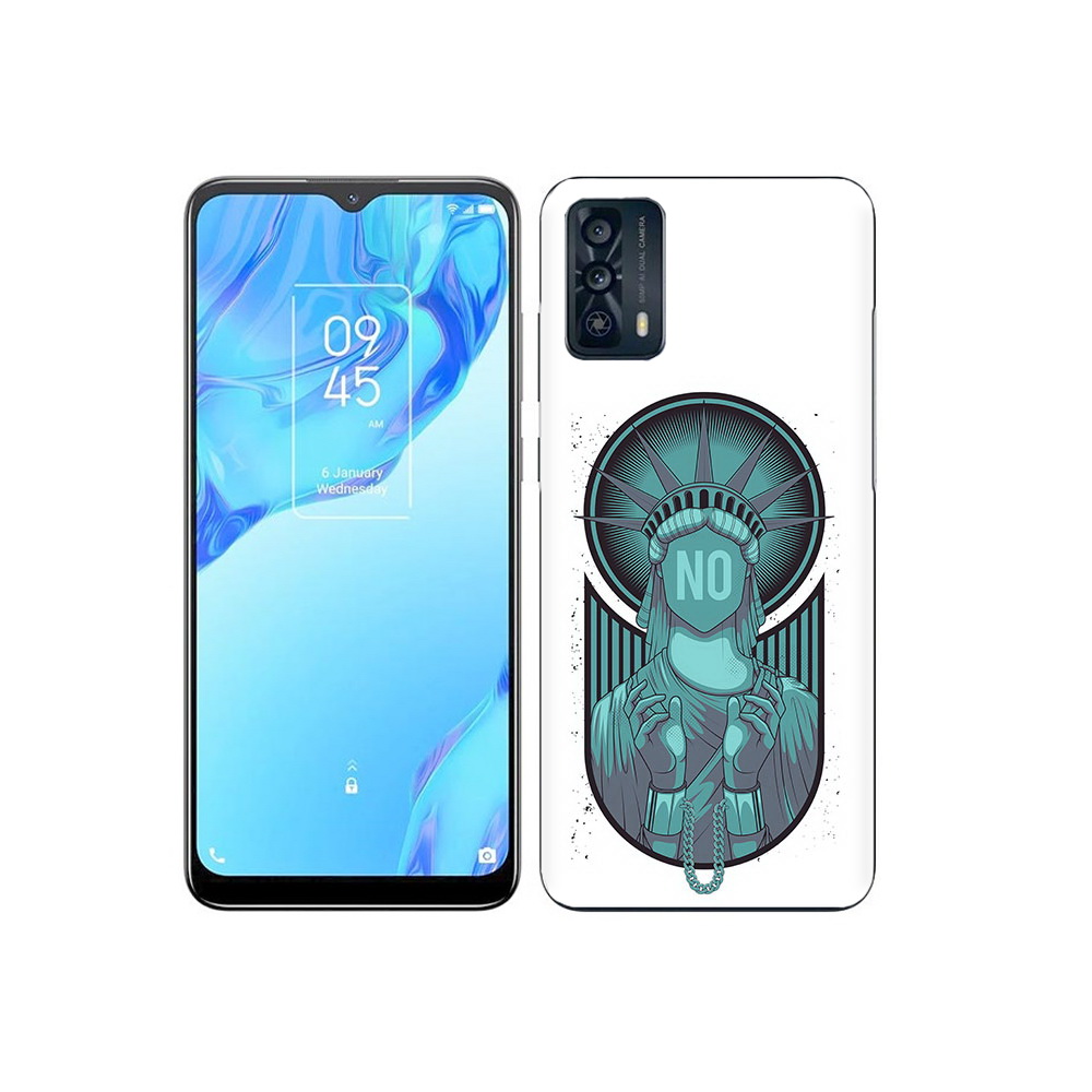 

Чехол MyPads Tocco для TCL 20B статуя свободы зеленый, Прозрачный, Tocco