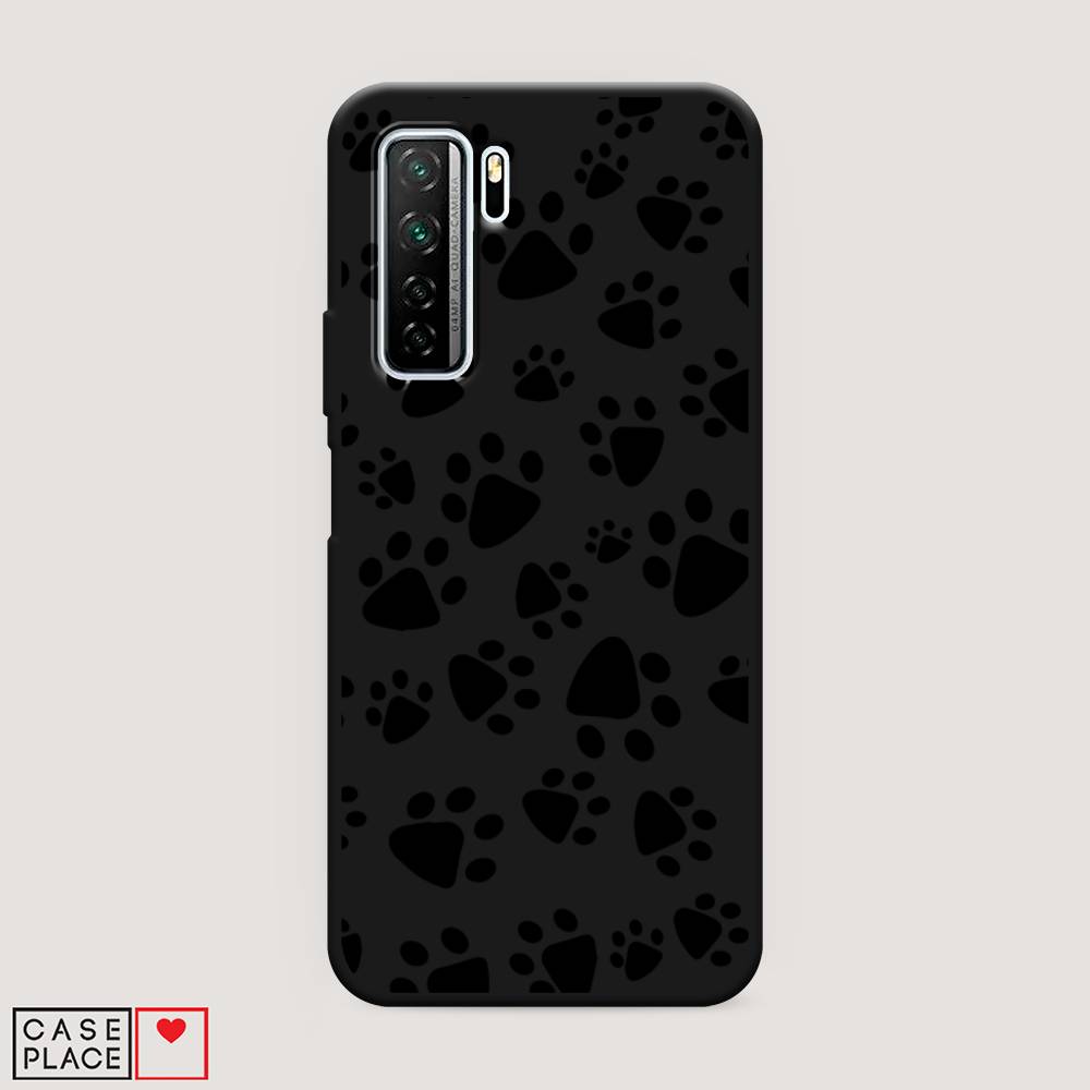

Чехол Awog на Huawei Nova 7 SE "Лапки черные", Черный, 6102952-1