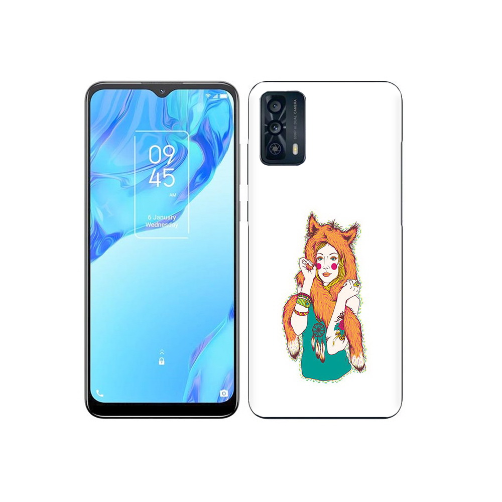 

Чехол MyPads Tocco для TCL 20B Девушка лиса, Прозрачный, Tocco