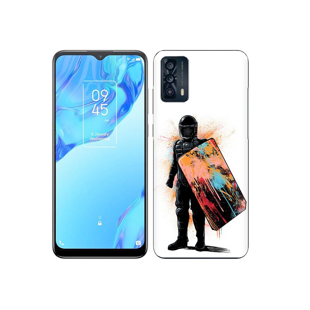 

Чехол MyPads Tocco для TCL 20B солдат с красочным щитом, Прозрачный, Tocco