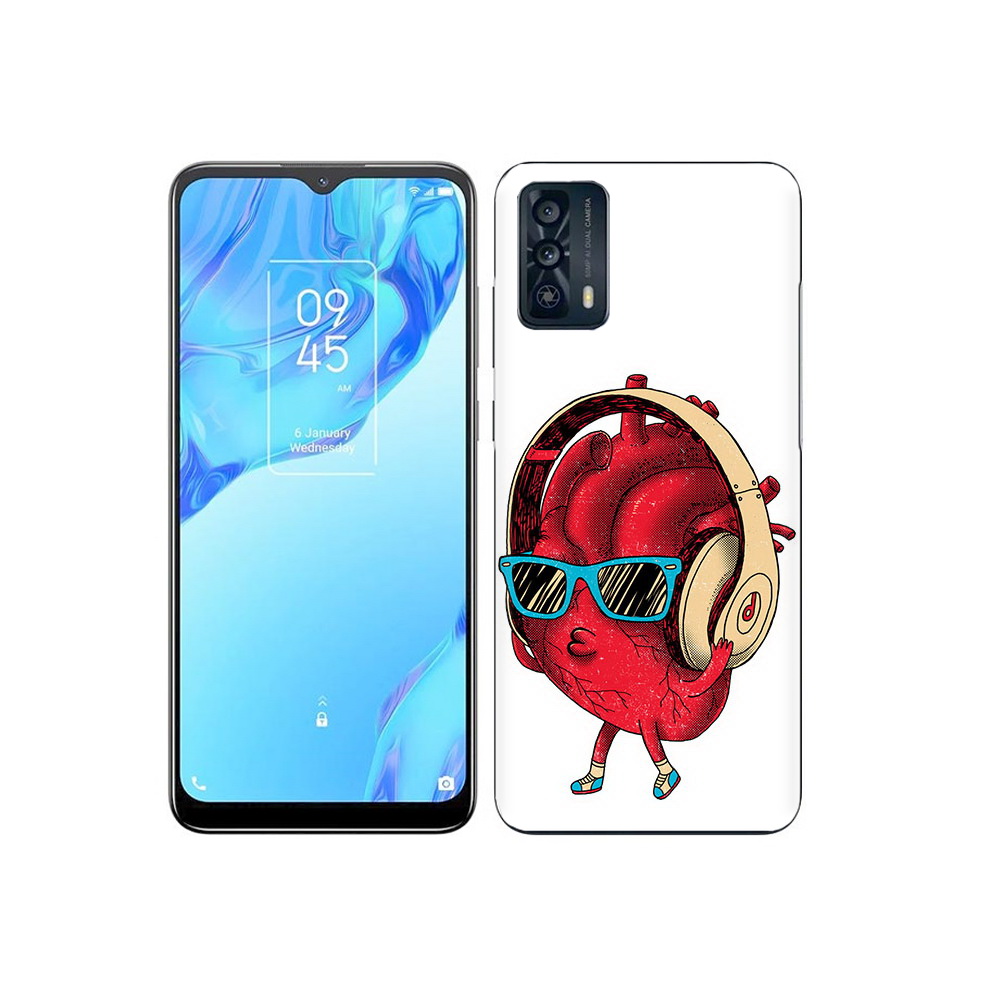 

Чехол MyPads Tocco для TCL 20B слушай сердце, Прозрачный, Tocco
