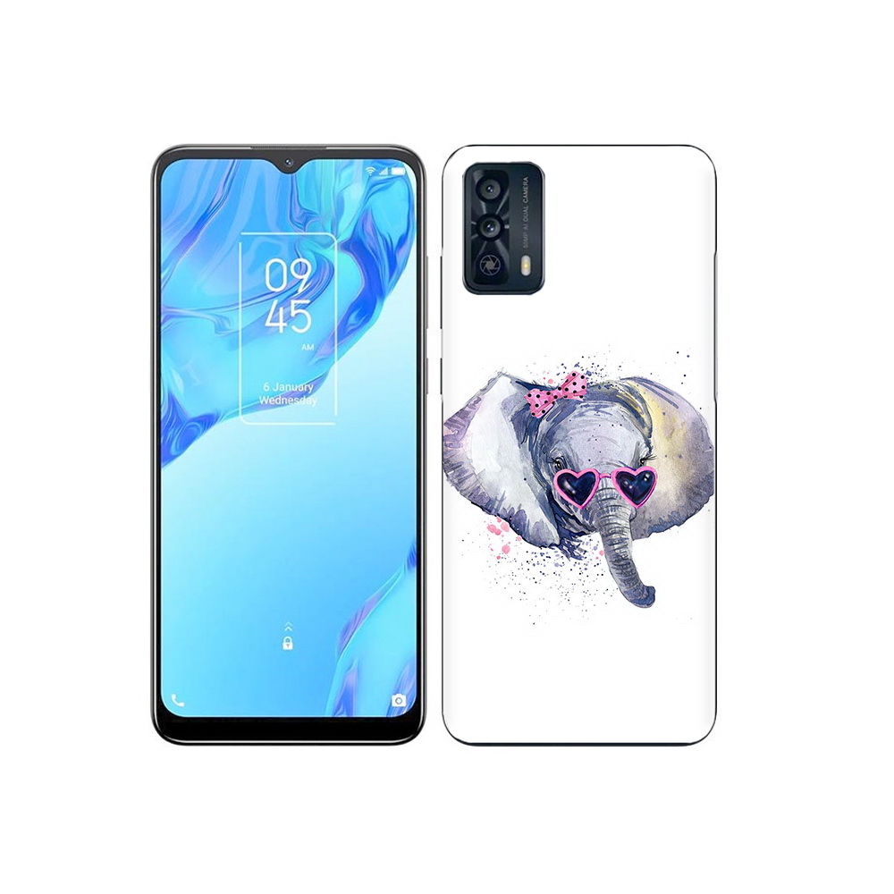 

Чехол MyPads Tocco для TCL 20B слоник в очках, Прозрачный, Tocco
