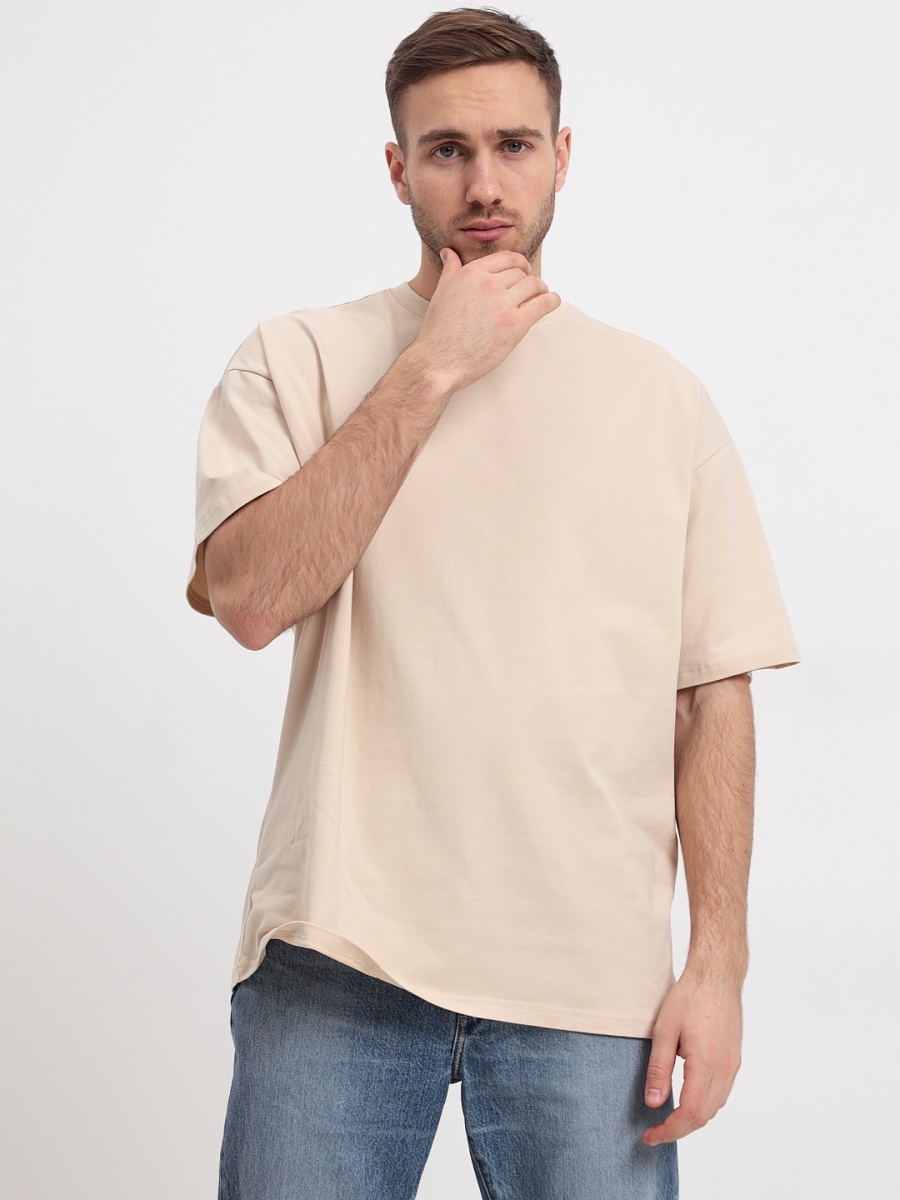 

Футболка мужская Ticle T-shirt М бежевая S, T-shirt М