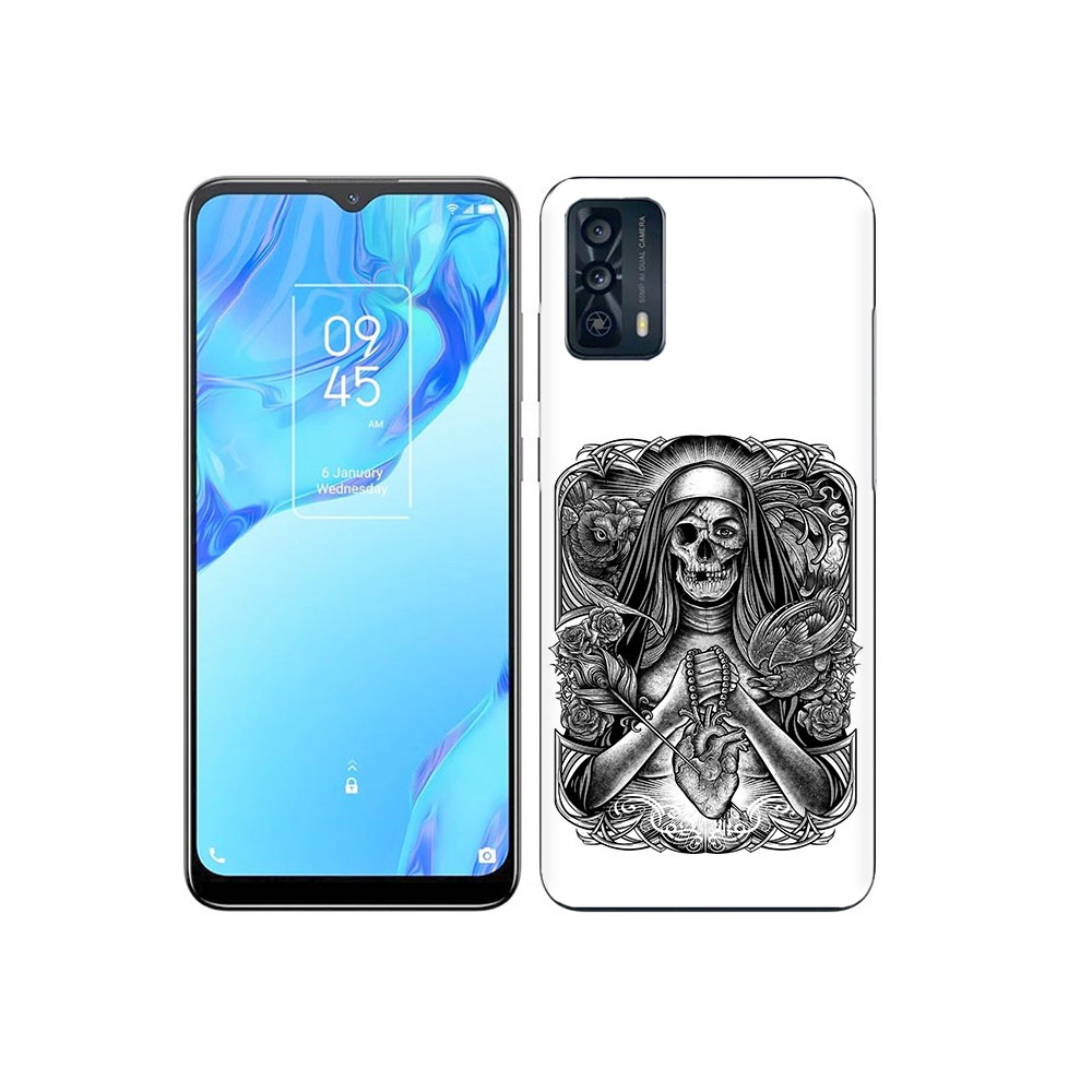 

Чехол MyPads Tocco для TCL 20B скелет с сердцем, Прозрачный, Tocco