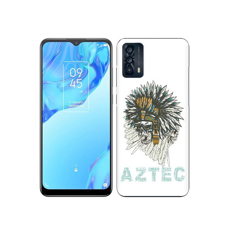 

Чехол MyPads Tocco для TCL 20B скелет индеец, Прозрачный, Tocco