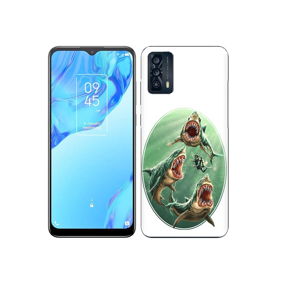 

Чехол MyPads Tocco для TCL 20B синяя бездна, Прозрачный, Tocco