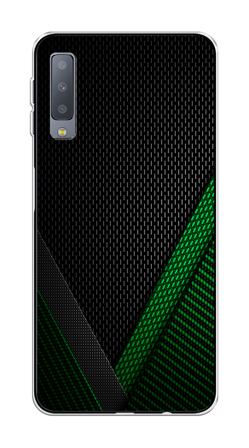 

Чехол Awog на Samsung Galaxy A7 2018 "Зеленый карбон", Черный;зеленый, 26750-3