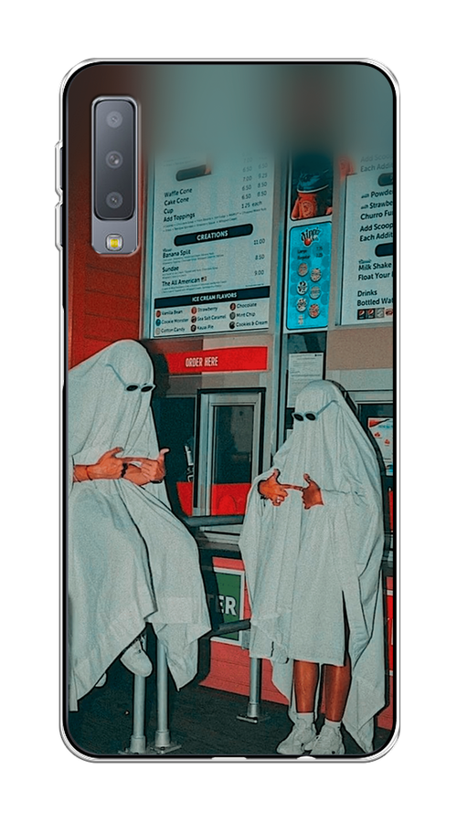 

Чехол Awog на Samsung Galaxy A7 2018 "Chillin Killin", Красный, 26750-9