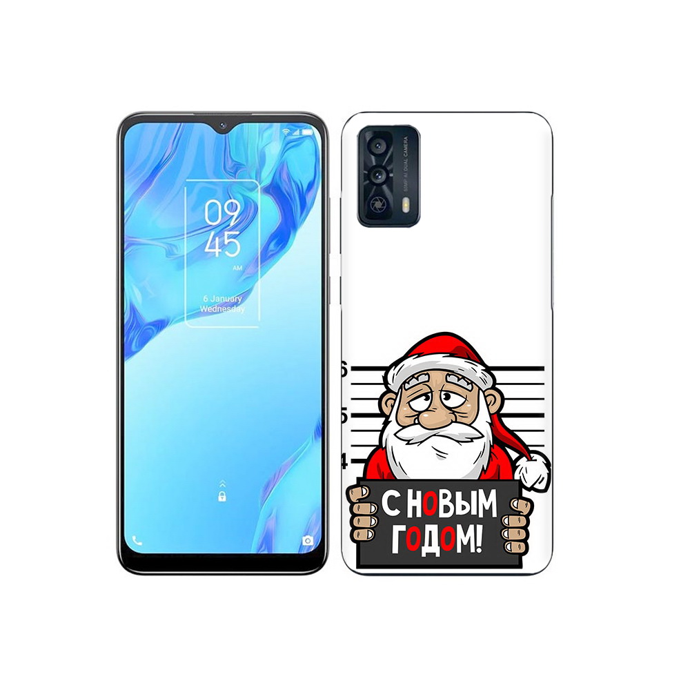 

Чехол MyPads Tocco для TCL 20B ДМ с новым годом заключенный, Прозрачный, Tocco