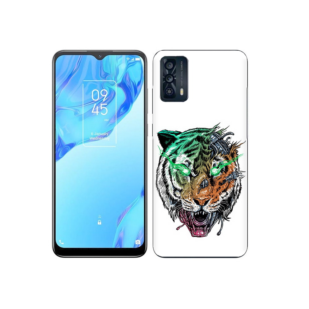 

Чехол MyPads Tocco для TCL 20B робо-тигр, Прозрачный, Tocco