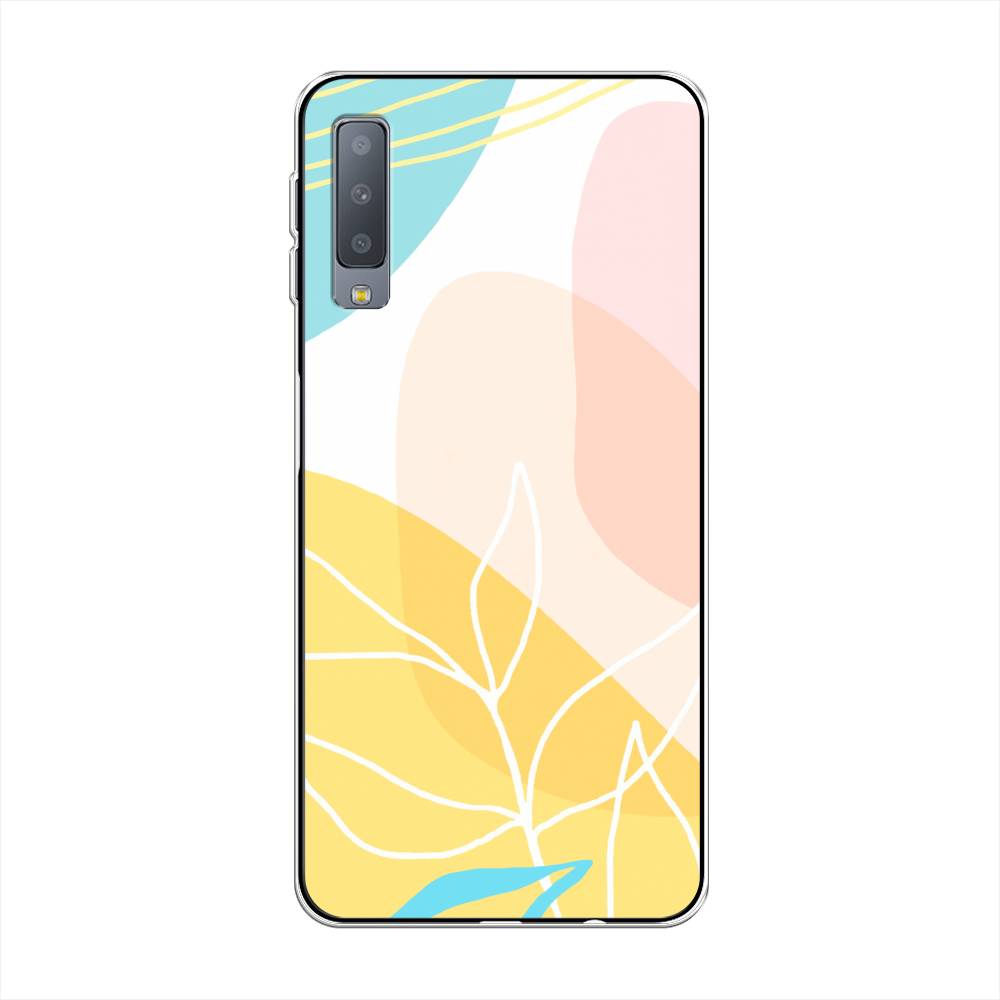 

Чехол Awog на Samsung Galaxy A7 2018 "Летнее настроение", Желтый;голубой;розовый, 26750-10
