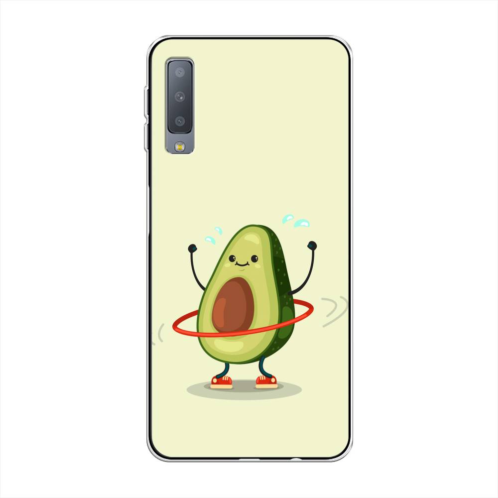 

Чехол Awog на Samsung Galaxy A7 2018 "Авокадо с обручем", Бежевый, 26750-10
