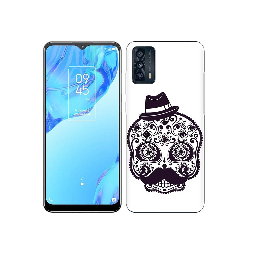 

Чехол MyPads Tocco для TCL 20B разрисованный скелет, Прозрачный, Tocco