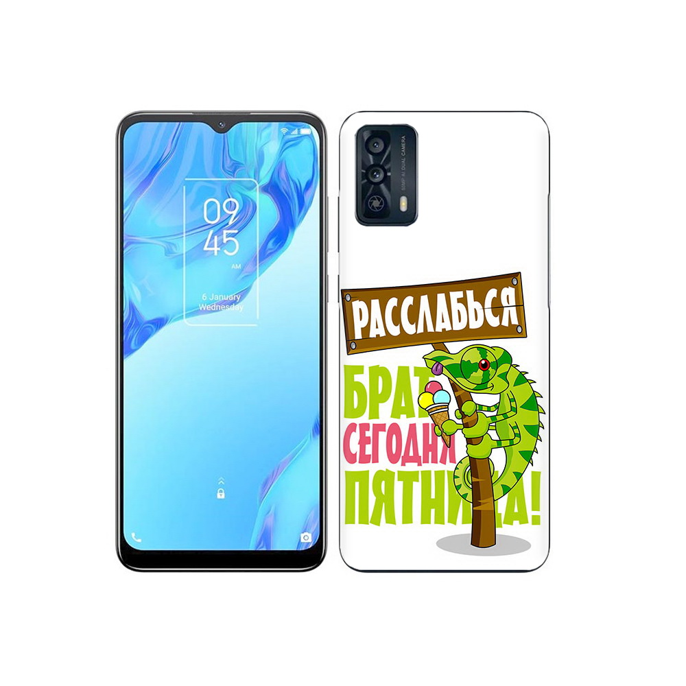 

Чехол MyPads Tocco для TCL 20B пятница, Прозрачный, Tocco