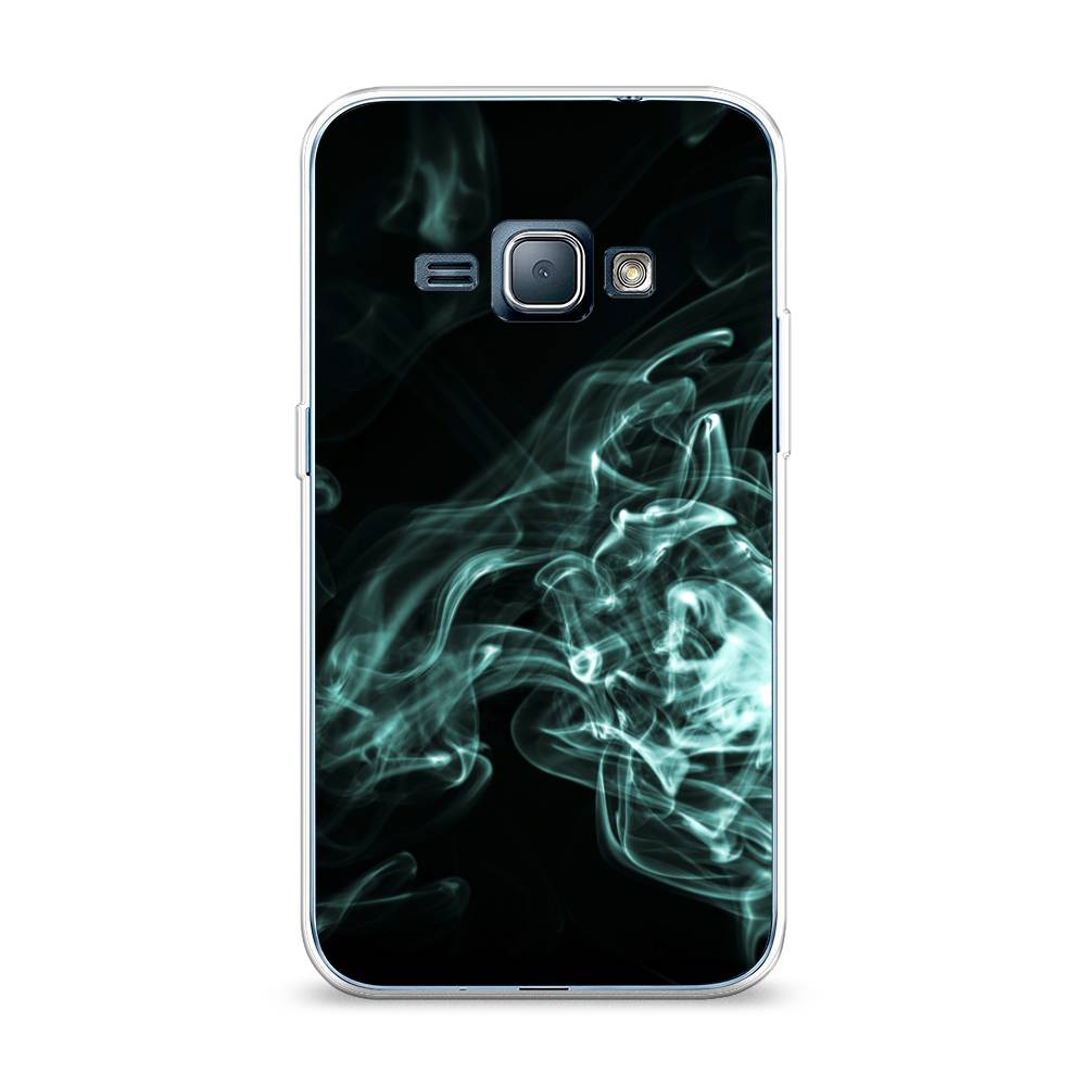 

Чехол на Samsung Galaxy J1 2016 "Дым", Голубой;черный, 22150-3