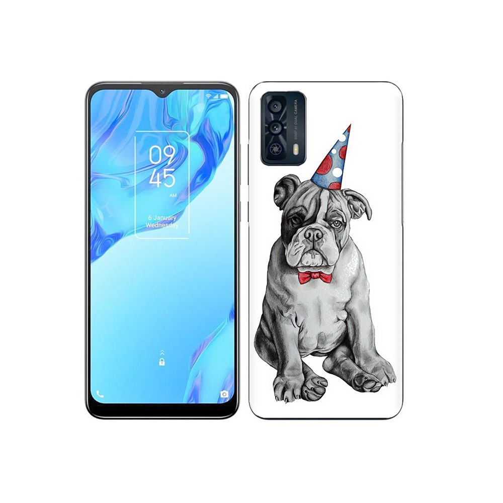 

Чехол MyPads Tocco для TCL 20B праздничный щенок, Прозрачный, Tocco