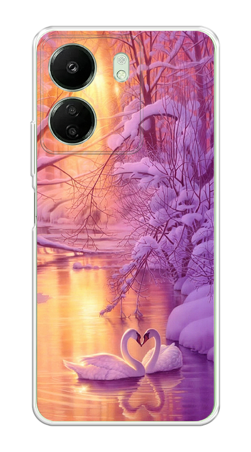 

Чехол на Xiaomi Redmi 13C "Зима 1", Фиолетовый;желтый, 320550-1