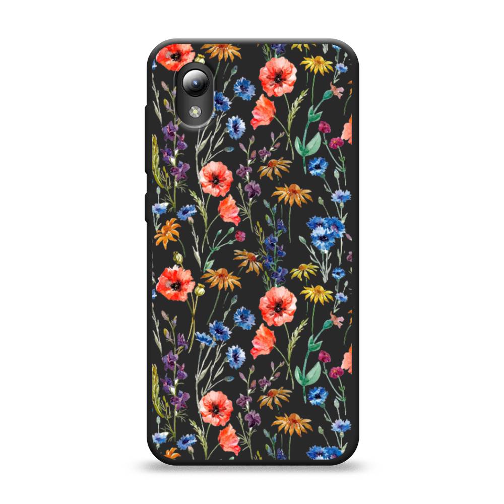 

Чехол Awog на ZTE Blade A31 Lite / ЗТЕ Блэйд A31 Lite "Маки и васильки фон", 134752-1