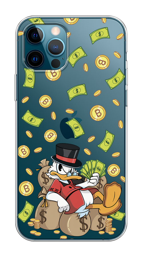 

Чехол на Apple iPhone 12/12 Pro "Скрудж Макдак в красном", Красный;черный;коричневый;прозрачный, 12850-1