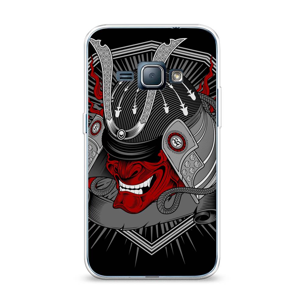 

Чехол на Samsung Galaxy J1 2016 "Красная маска самурая", Белый;красный;черный, 22150-4