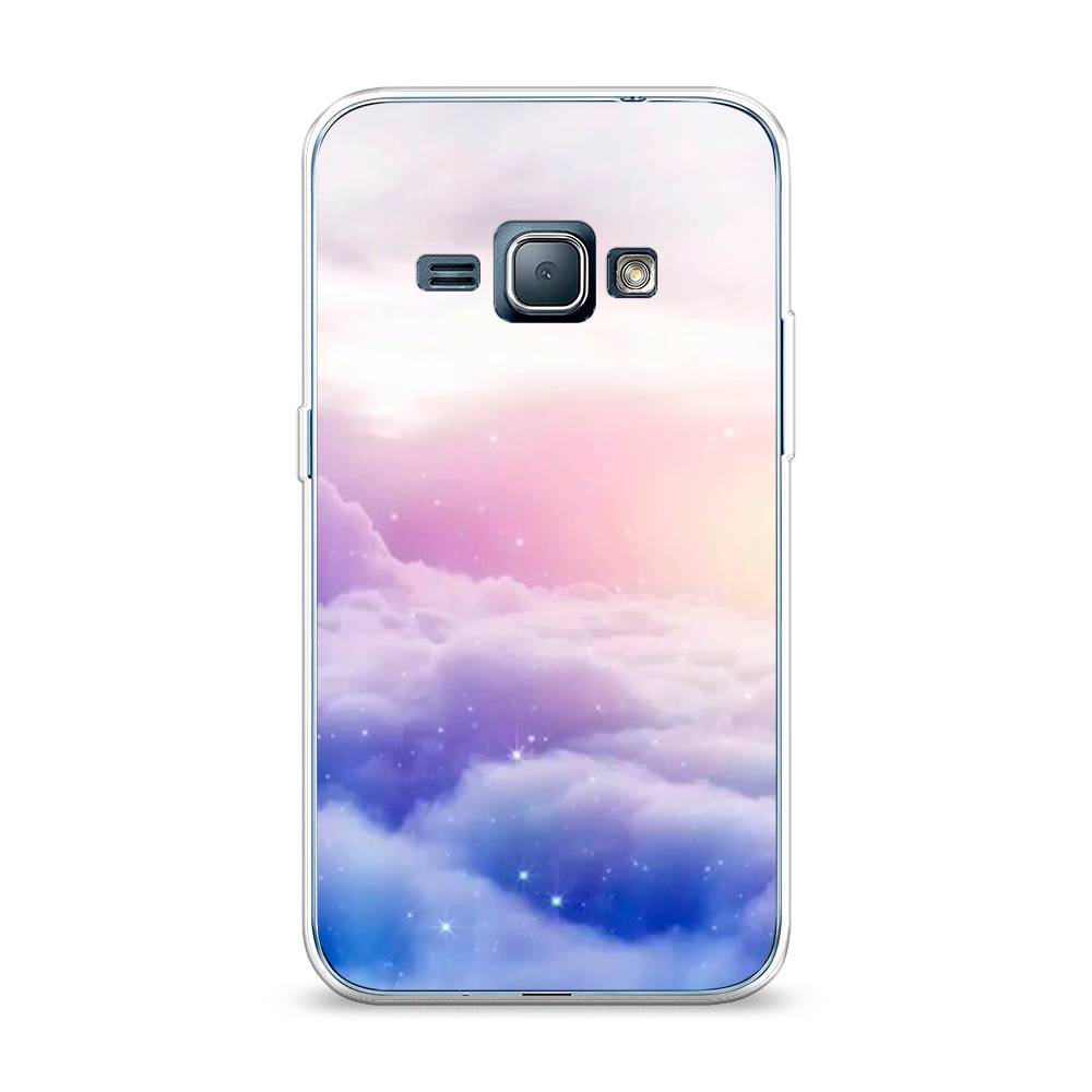 

Чехол на Samsung Galaxy J1 2016 "Небеса", Голубой;белый;розовый, 22150-2