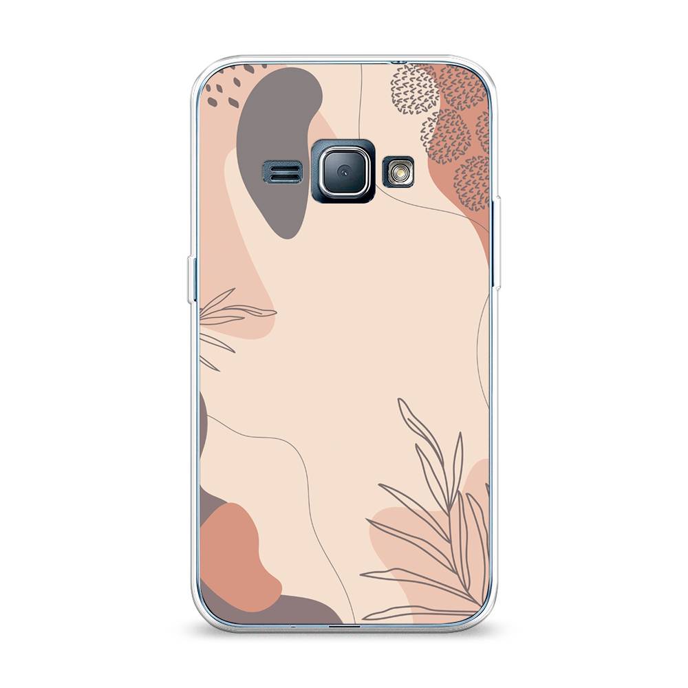 

Чехол на Samsung Galaxy J1 2016 "Нюдовые тона", Коричневый;серый, 22150-4