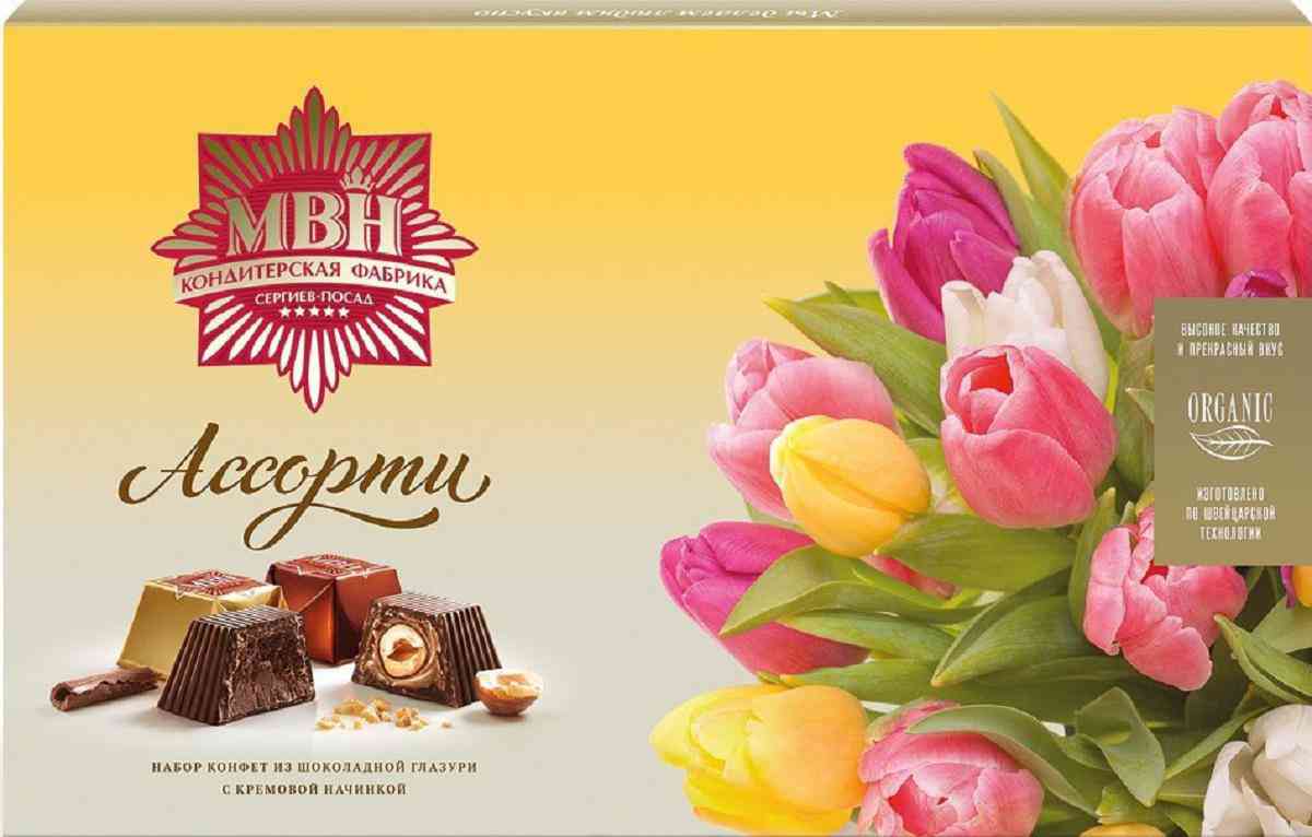 

Сладкий подарочный набор МВН Тюльпан ассорти 240 г