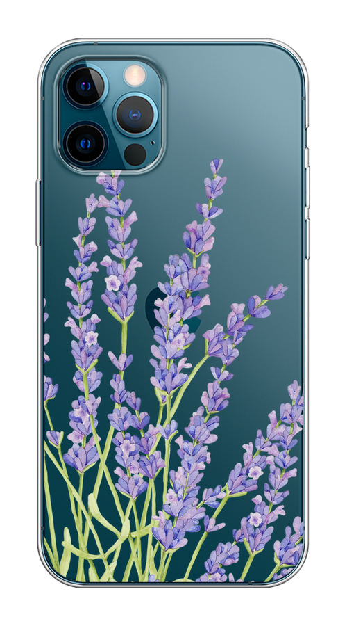 

Чехол на Apple iPhone 12/12 Pro "Лавандовые стебли", Фиолетовый;зеленый, 12850-1