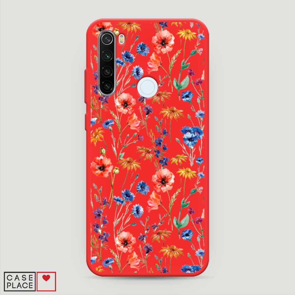 

Чехол Awog на Xiaomi Redmi Note 8T "Маки и васильки фон", 37453-1