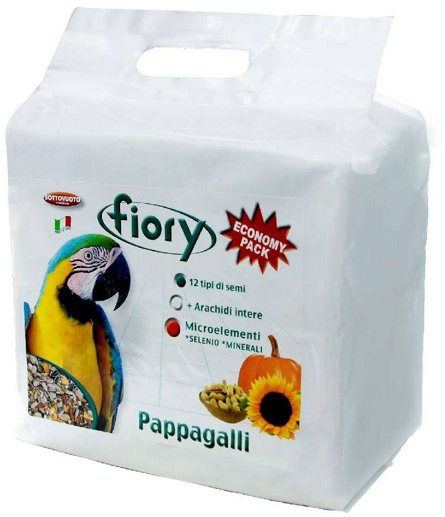 Сухой корм для крупных попугаев FIORY PAPPAGALLI, 2шт по 2,8кг