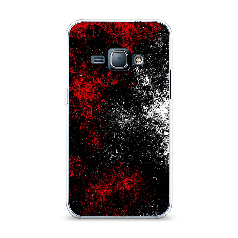 

Чехол на Samsung Galaxy J1 2016 "Монотипия", Красный;черный;белый, 22150-3