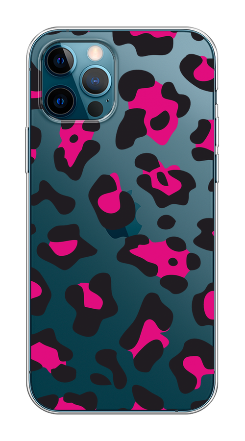 

Чехол на Apple iPhone 12/12 Pro "Pink cow spots", Черный;розовый, 12850-1