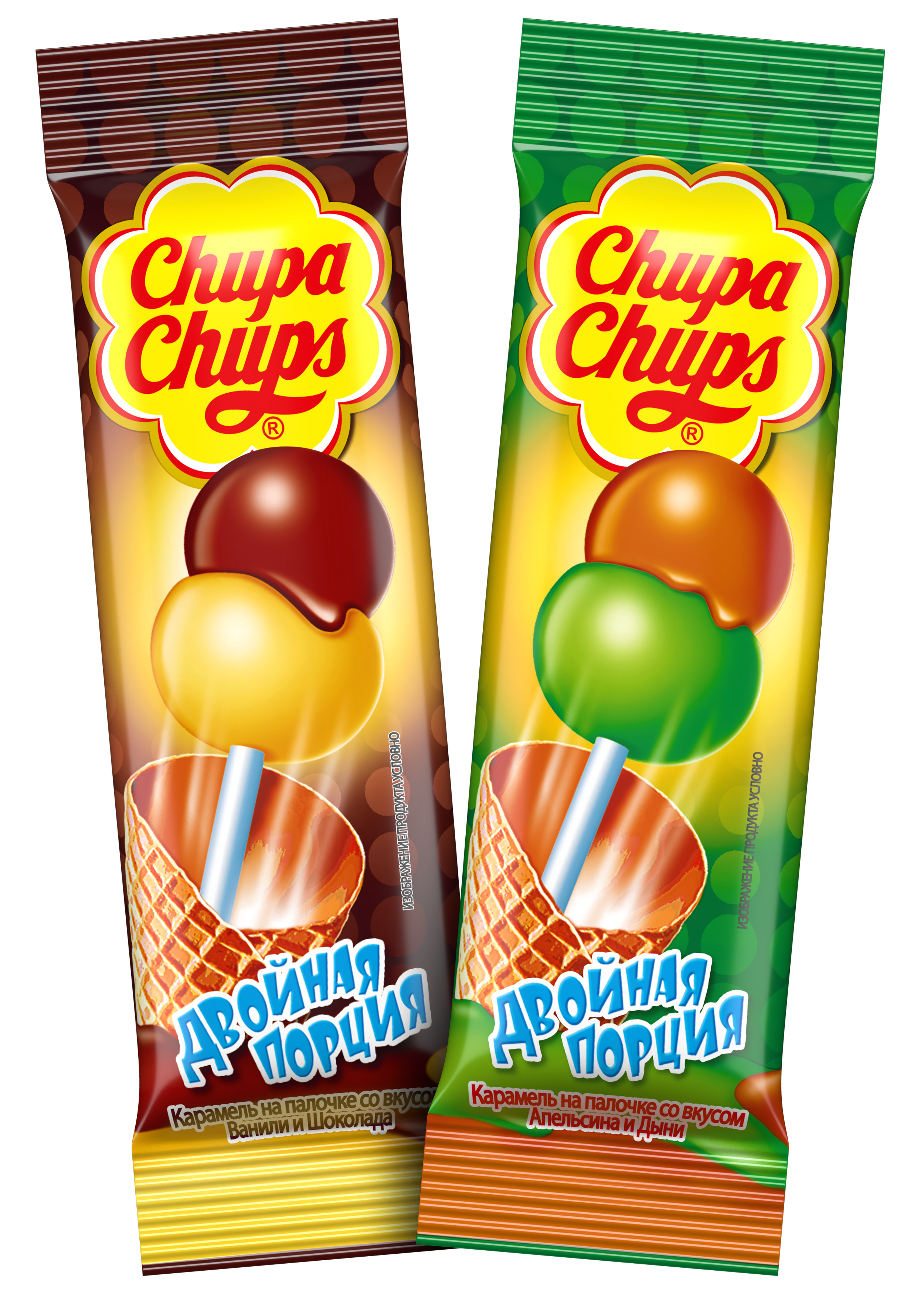 Карамель Chupa Chups Двойная Порция, 16,8 г