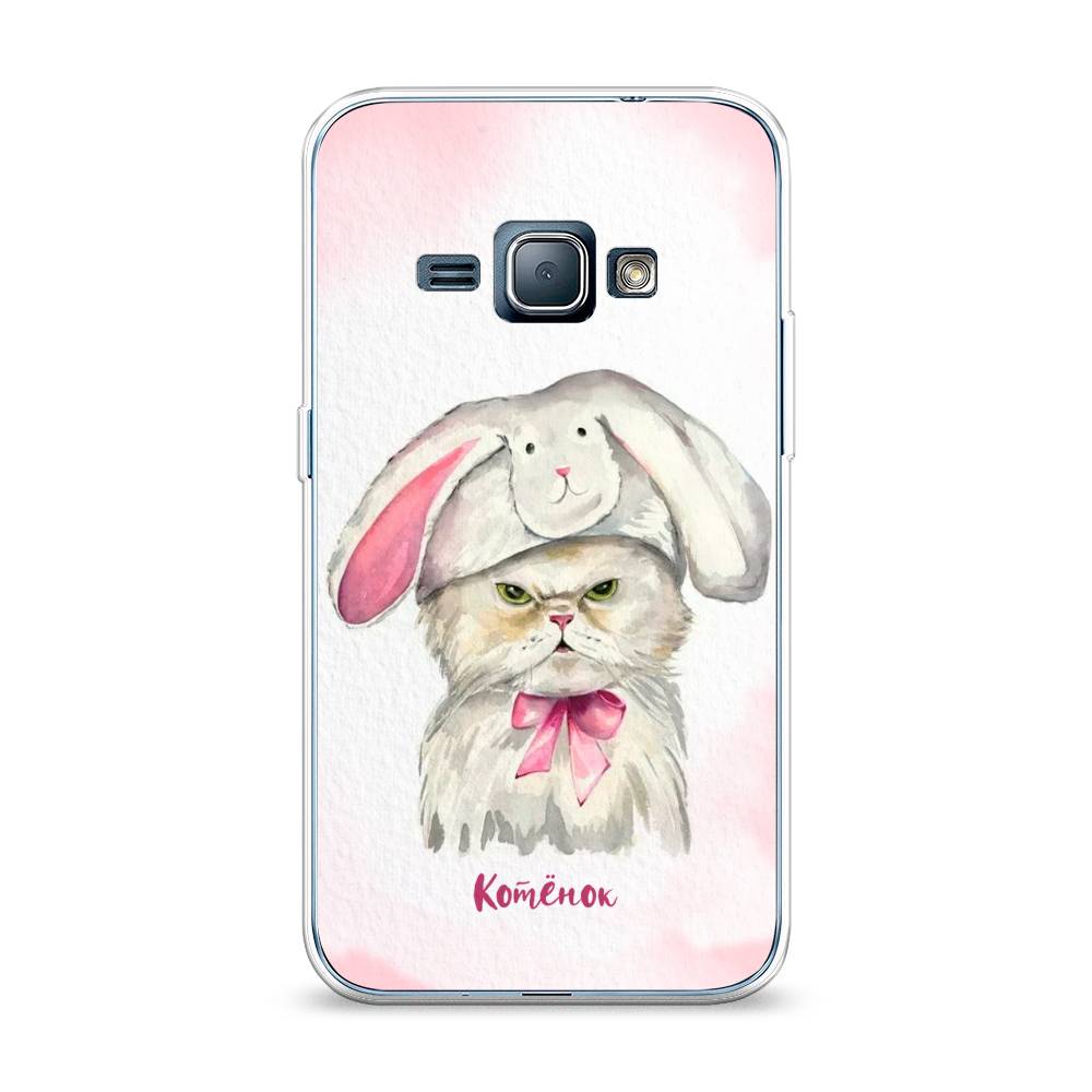 

Чехол на Samsung Galaxy J1 2016 "Мой котёнок", Розовый;серый, 22150-1