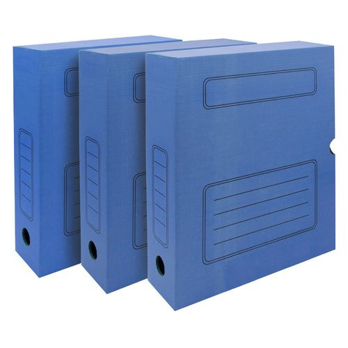 

Короб архивный Silwerhof микрогофрокартон, 75мм, A4, синий