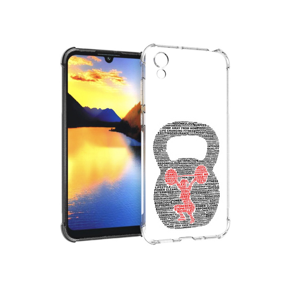 

Чехол MyPads Tocco для Huawei Y5 бодибилдинг гиря из слов, Прозрачный, Tocco