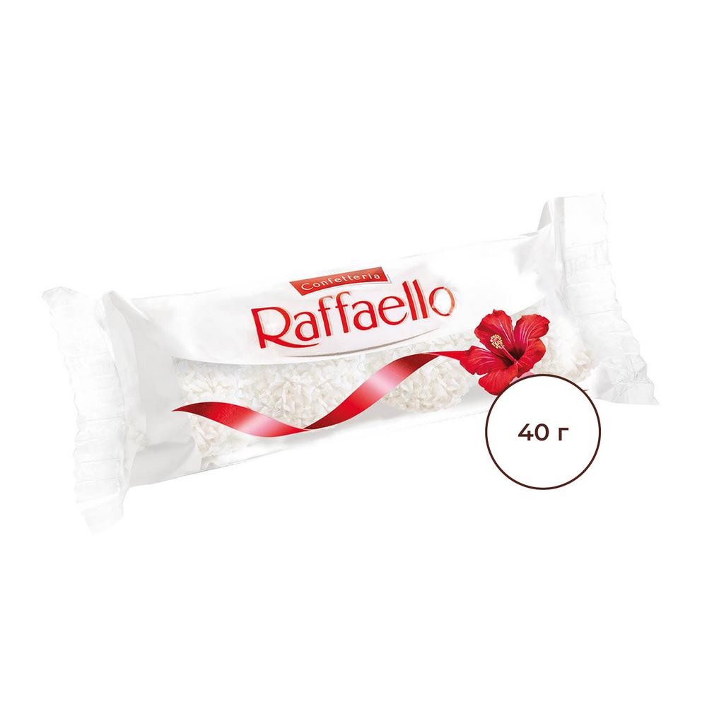 Конфеты Raffaello с цельным миндальным орехом, в кокосовой обсыпке, 40 г