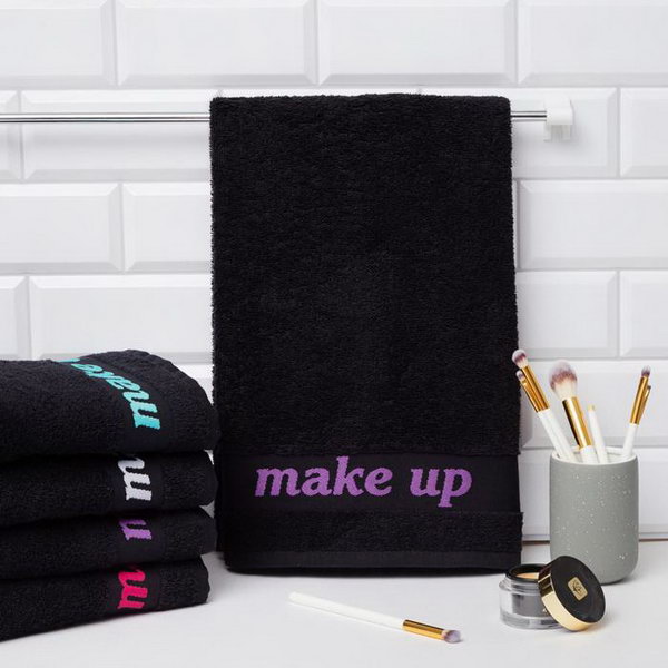 

Полотенце махровое Love Life Make up 50x90 фиолетовый,100% хлопок,360 г/м2