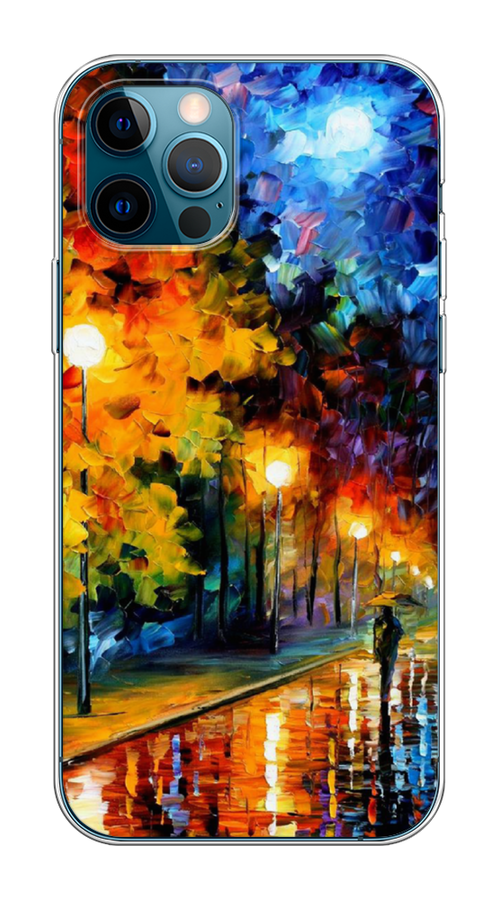 

Чехол на Apple iPhone 12/12 Pro "Безлюдная улочка", Оранжевый;желтый;синий, 12850-1