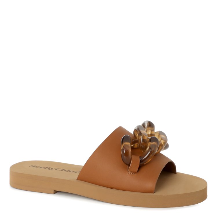 

Шлепанцы женские See by Chloe SB38092A коричневые 39 EU, SB38092A