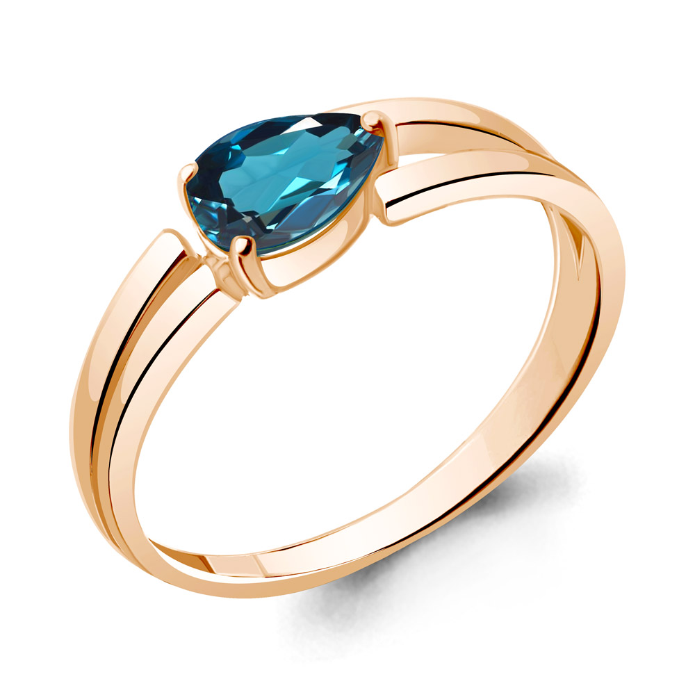 

Кольцо из серебра с топазом Aquamarine Aquamarine 6962908_925_з р. 18,5, 6962908_925_з