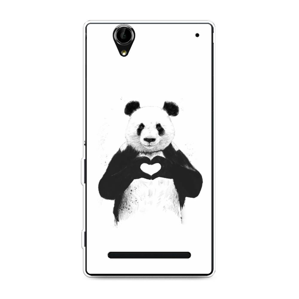 

Чехол Awog на Sony Xperia T2 Ultra "Панда love", Разноцветный, 50950-10